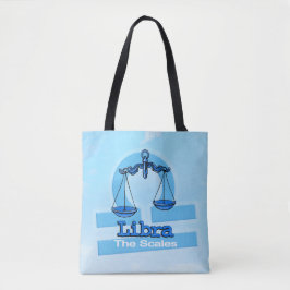 Tote Libra zodíaco astrologia signo aéreo bolsa azul