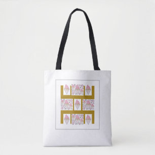 Tote Licença de Sorvete irresistível no Caramel Bolsa