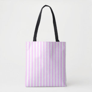 Tote Lilac Stripe por todo o bolsa striping