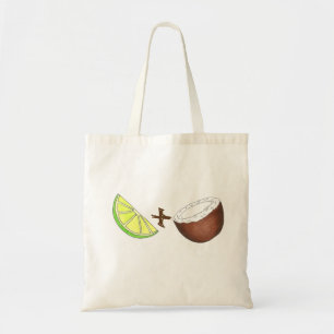 Tote Limão tropical + Bolsa de Fruta de coco