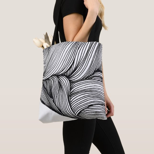 Tote Linhas abstratas na sua bolsa (Close Up)
