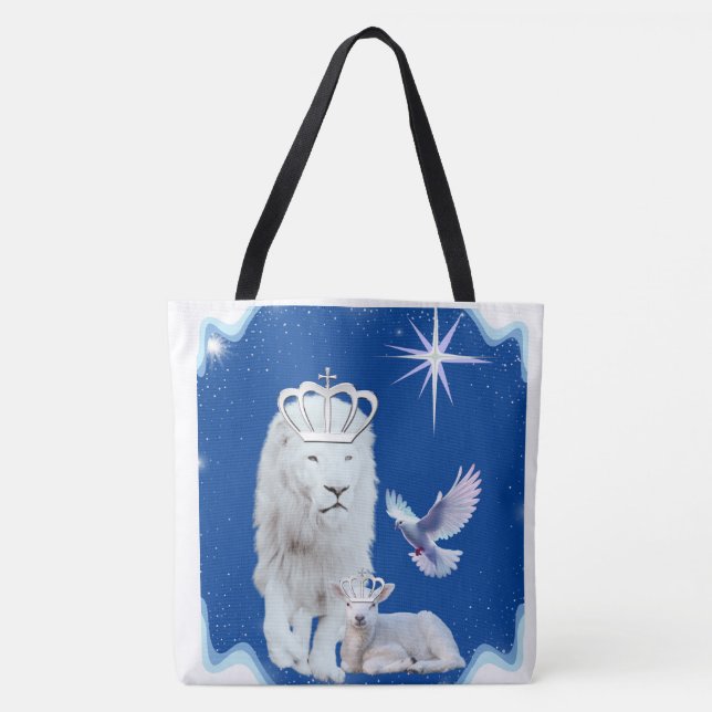 Tote Lion Lamb E Dove Shouve Bolsa (Frente)