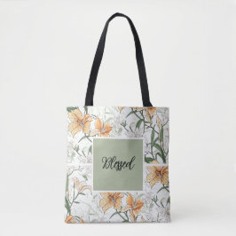 Tote Lírios Tiger, verde macio, Bolsa