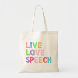 Tote Live Love Speech Bolsa