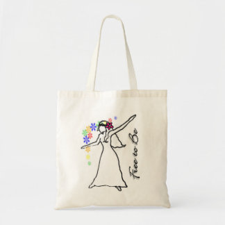 Tote Livre para ser: O bolsa de Flowerchild Eco