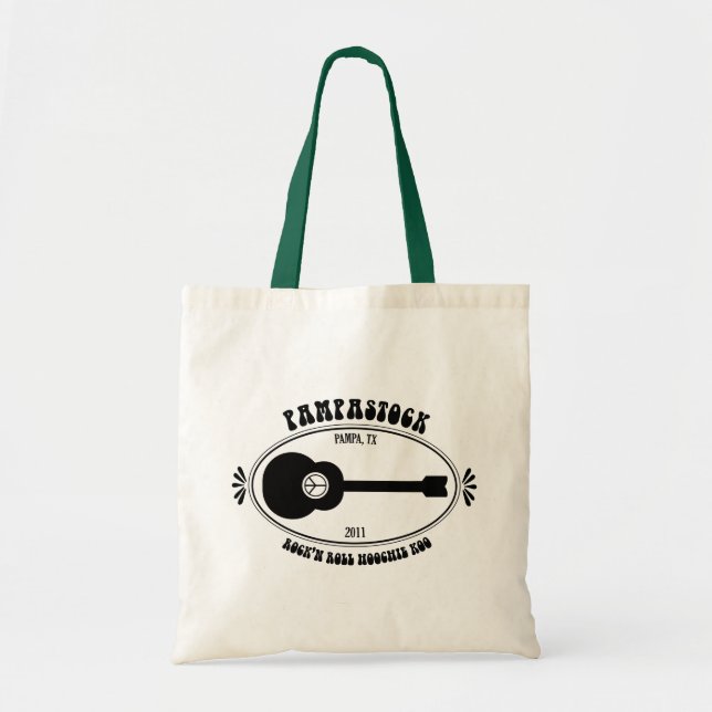 Tote Logotipo de Guitarra Pampastock Bolsa (Frente)