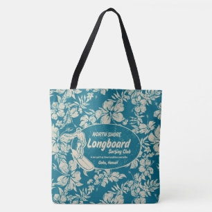 Tote Logotipo do Clube Surfing e Bolsa de praia de Hibi