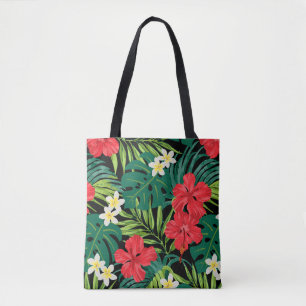 Tote Luna Hibiscus Garden Havaiana - Bolsa de praia Neg