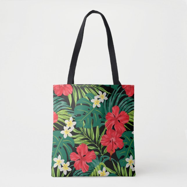 Tote Luna Hibiscus Garden Havaiana - Bolsa de praia Neg (Frente)