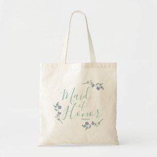 Tote Madrinha de casamento, lavanda & o bolsa floral