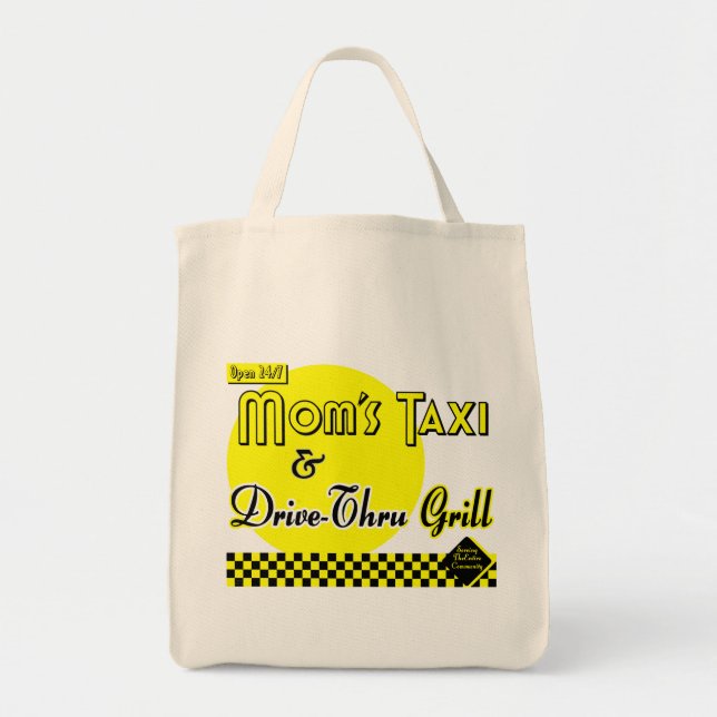 Tote Mães Taxi e Drive Thru Grill Say Bolsa (Frente)