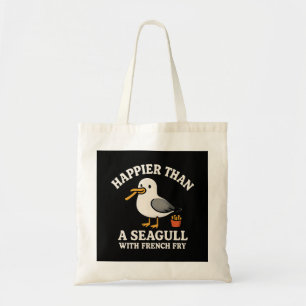 Tote Mais Feliz que uma Gaivota com uma Bolsa de Batata