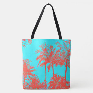 Tote Makena Beach Hawaiian Sketchy Palms Bolsa de praia