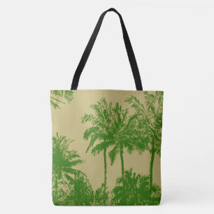 Tote Makena Beach Hawaiian Sketchy Palms Bolsa de praia