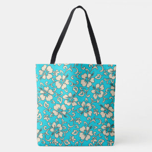 Tote Malia Havaiana Hibiscus Bolsa de praia Floral
