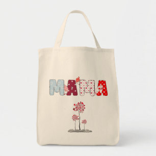 Tote Mama Patchwork Bolsa - Heart & Floral Madre's Day