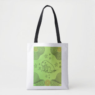 Tote Manatee Design no bolsa