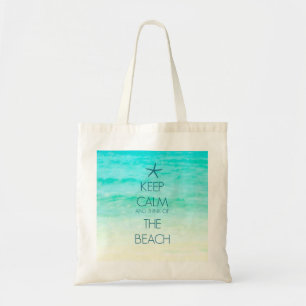 Tote Mantenha a bolsa de praia pequena calma