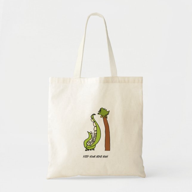 Tote Mantenha a Cabeça Erguida - Bolsa Brachiosaurus (Frente)