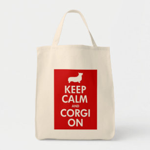 Tote Mantenha o Corgi calmo no bolsa do mantimento (o
