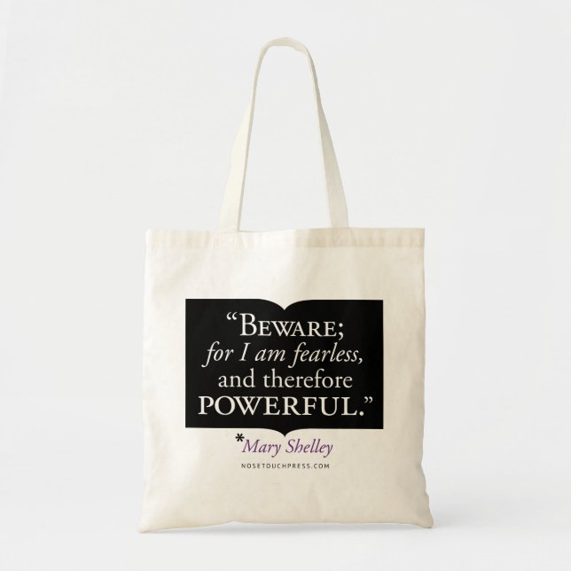 Tote Mary Shelley Quote Orçamento Bolsa (Frente)