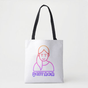 Tote Melhor Bolsa de ilustração da mãe