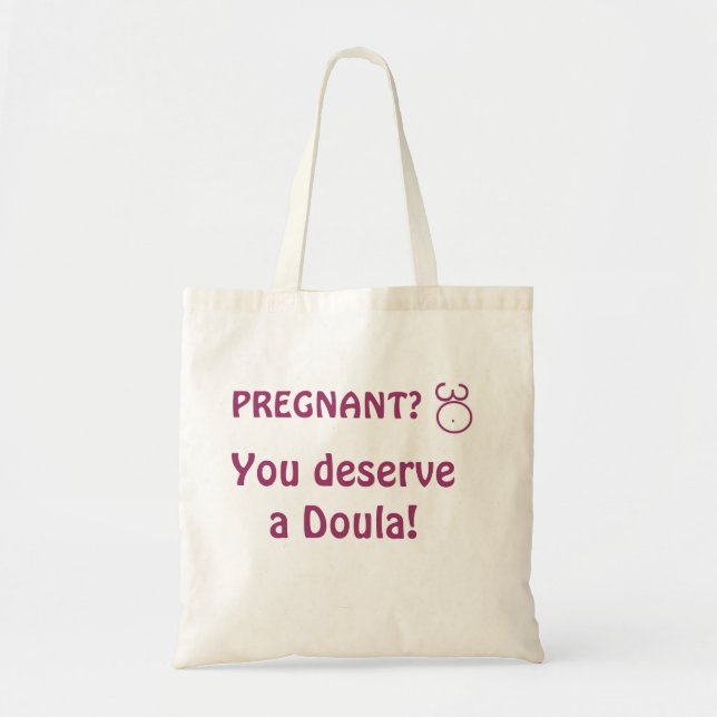 Tote Mereça um bolsa de Doula! (Frente)