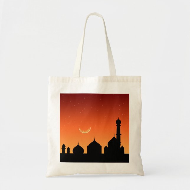 Tote Mesquita Silhouette Evening Sky - Bolsa de Orçamen (Frente)