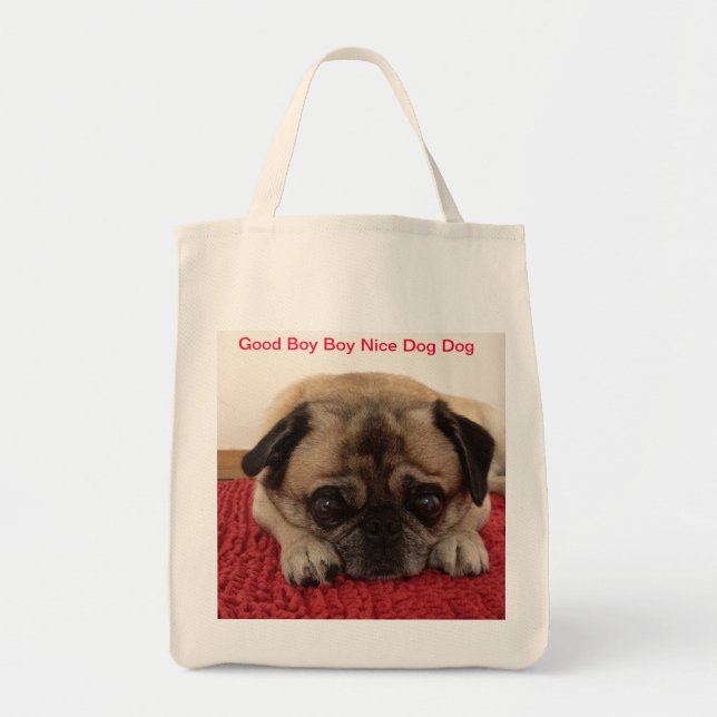 Tote Meu bolsa do Pug (Frente)