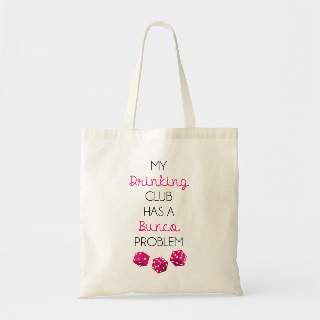 Tote Meu Clube de Bebendos tem uma bolsa engraçada com  (Frente)
