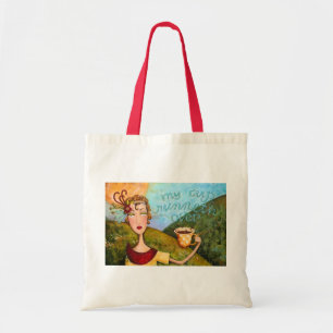 Tote Meu do copo de Runneth bolsa sobre -