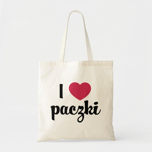 Tote Mim o bolsa natural do orçamento de Paczki do (Frente)