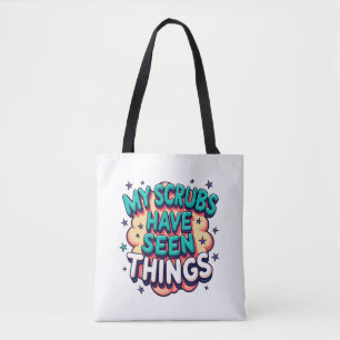 Tote Minha Roupa de Trabalho Viu Coisas Bolsa de Compra