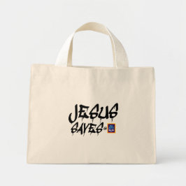 Tote Mini Aldi "Jesus salva" na bolsa