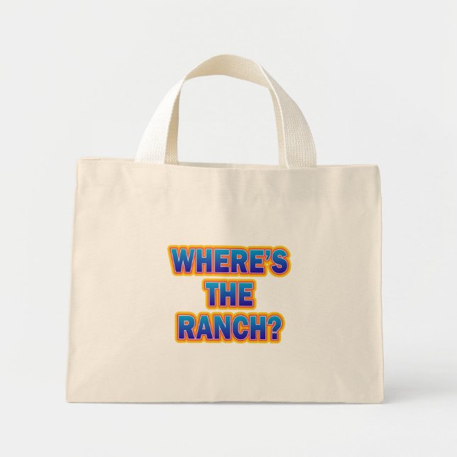 Tote Mini Aldi, onde está a bolsa do rancho Tote? (Frente)