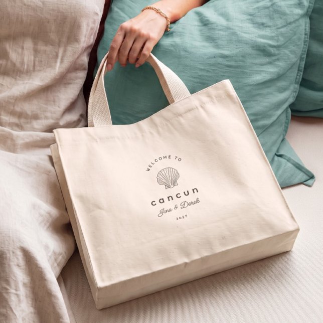 Tote Mini Bem-vindo à Bolsa de Boas-Vindas de Casamento Pers (Criador carregado)