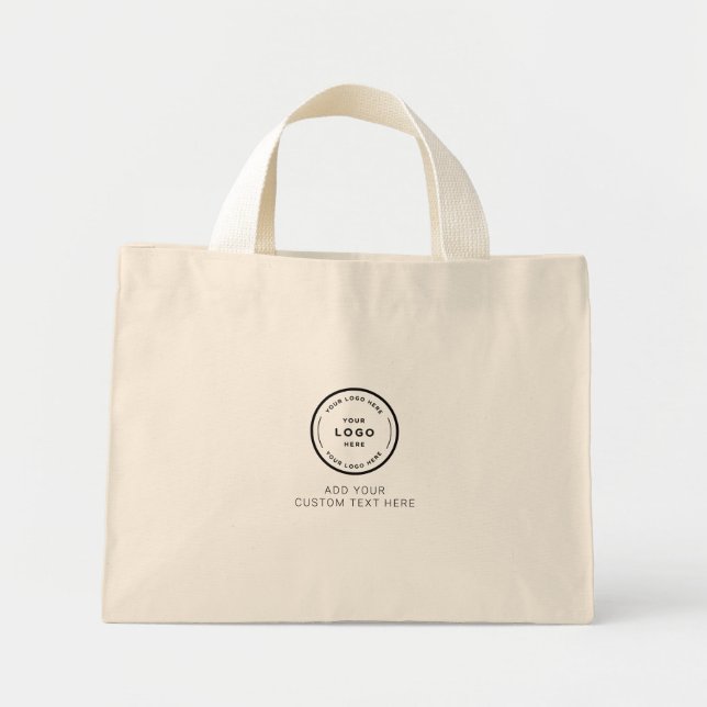 Tote Mini Bolsa Básica Personalizada com Logo, Bolsa Pequena (Frente)