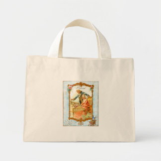 Tote Mini Bolsa de Casal de Arrastões de Arrastões Romântico
