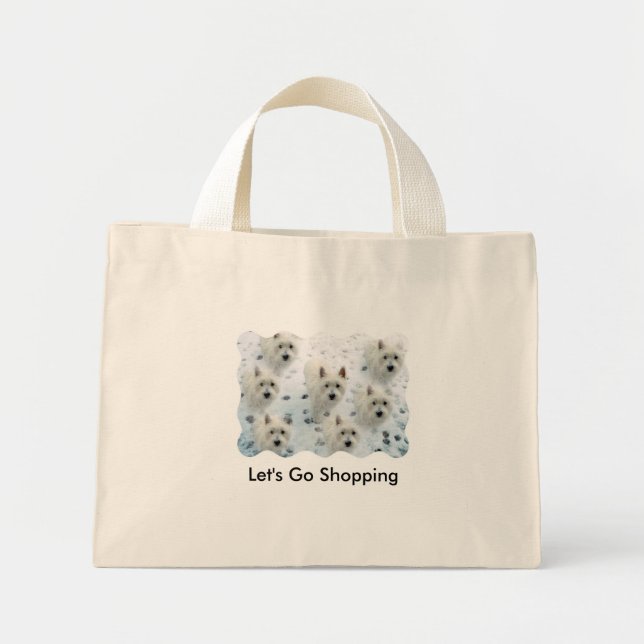 Tote Mini Bolsa de diversão "Vamos vai Comprar" (Frente)
