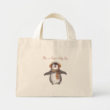 Bolsa de Natal personalizado. Saco do pinguim com 