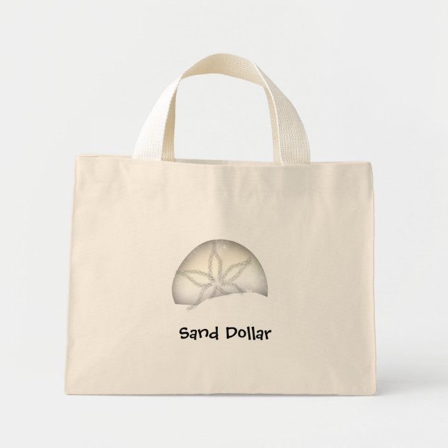 Tote Mini Bolsa de praia de Dólar de Areia (Frente)