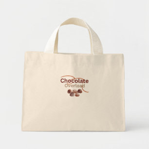 Tote Mini Bolsa de sobrecarga de chocolate