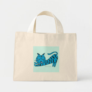Tote Mini Bolsa pequeno com inclinação do Gatinho