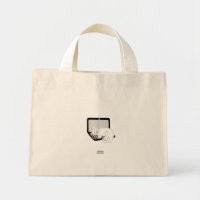 Gato Branco Dormindo no Laptop Pequeno Bolsa