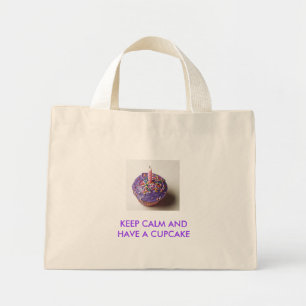 TOTE MINI MINHA BOLSA MANTÉM CALMA E TENHA UM C...