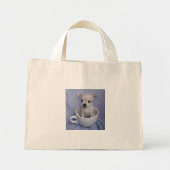 Tote Mini Pup em uma bolsa de futebol (Frente)