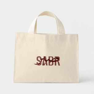 Tote Mini Sabr Bolsa Árabe de ComprasMinimalista Caligrafia