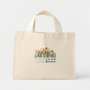Tote Mini Stoa Floral Romans 11:36 Bolsa
