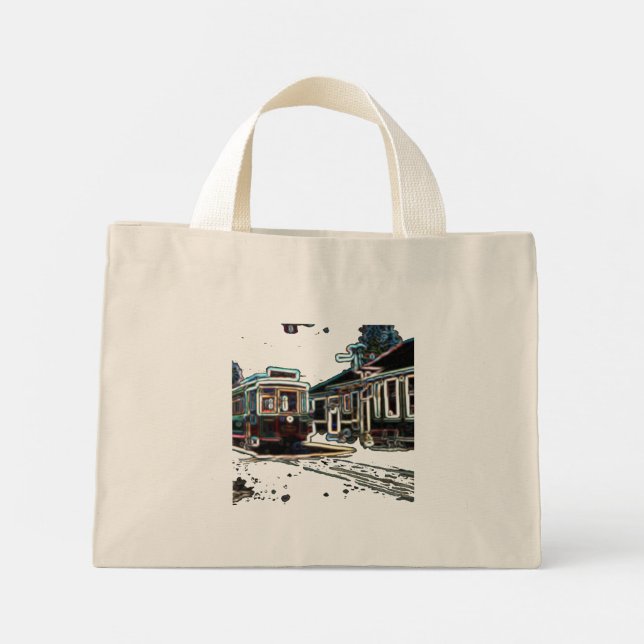 Tote Mini TRC Neon Streetcar no stn Natural Tiny Bolsa (Verso)