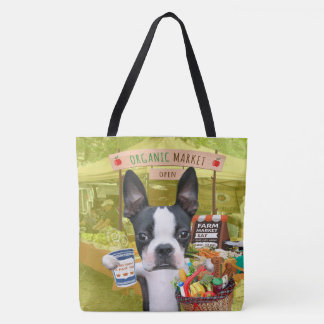 Tote Mirabelle, o bolsa de mercado do boston terrier